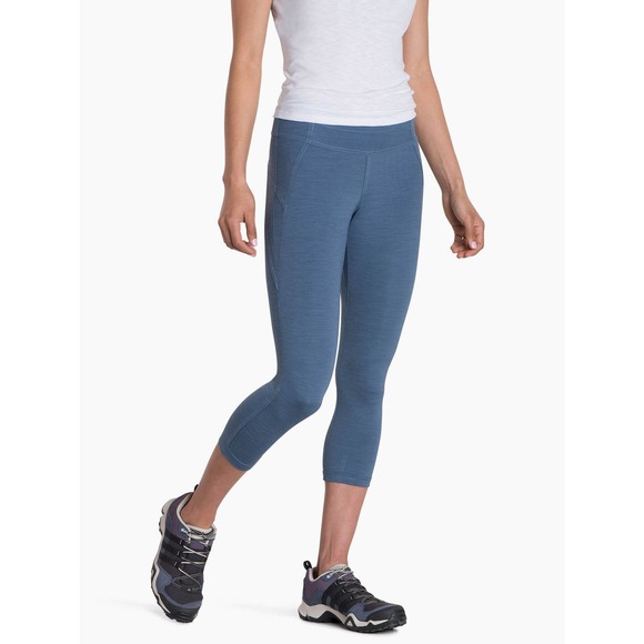 Kuhl Skulpt Leggings Small Blue Mid Rise Kapri Tight Capri Crop Athleisure - Picture 1 of 11